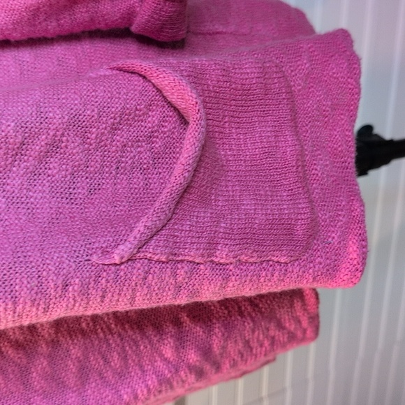 Habitat Women's Pink Ombre Sweater with tab sleeves and slouchy pocket Size L - Picture 2 of 7